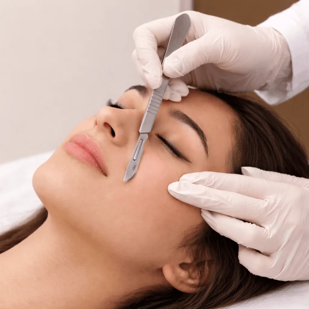 Dermaplaning facial